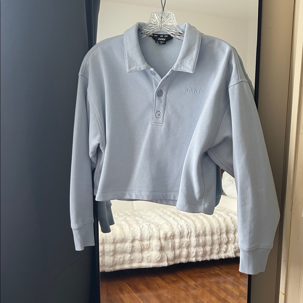DKNY Sport Cropped Polo sweatshirt